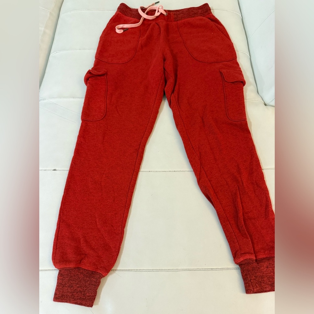 n:PHILANTHROPY red Sweatpants & sweatshirt & top 3 piece holiday coord Set small - Picture 13 of 14